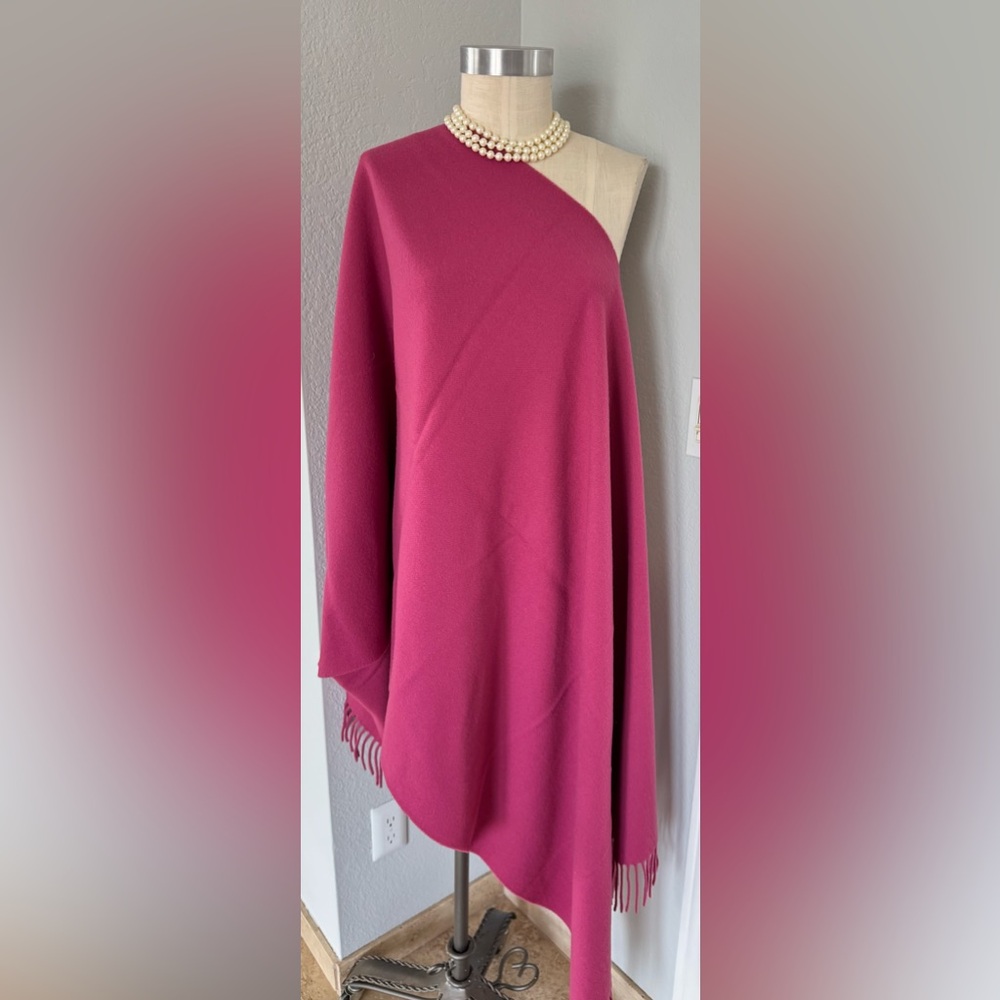 100% Lambswool Scarf in Pink Extra Large 64”x32”